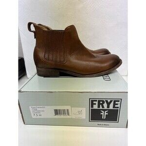 Frye Brown Leather Ankle Boots